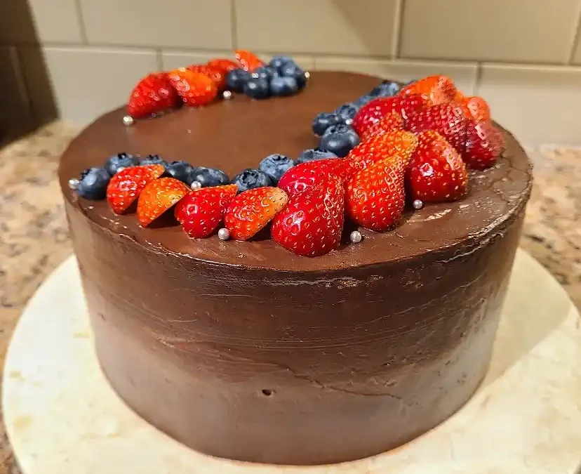 Gâteaux au chocolat et ganache au chocolat